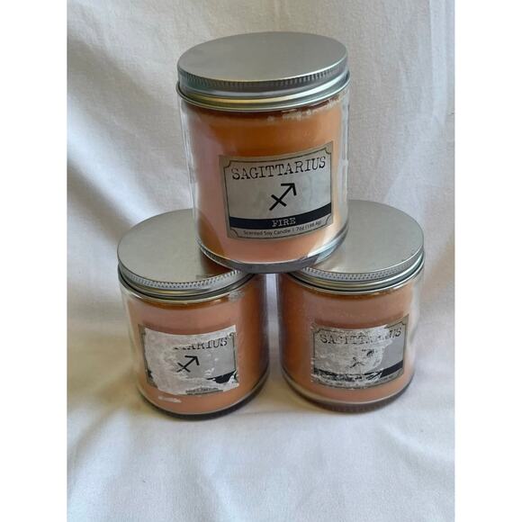 Lot of 3 Scented Soy Candles Cashmere Amber Scent - Picture 1 of 6